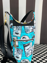Load image into Gallery viewer, Aqua Elvis fan art drink bottle crossbody bag