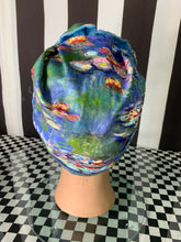 Load image into Gallery viewer, Artist water lilly  fan art head wrap
