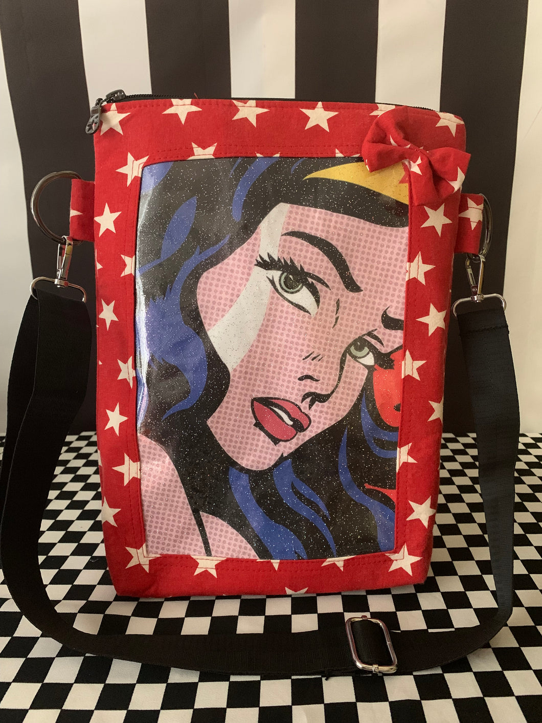 Wonder Woman fan art frame it crossbody bag