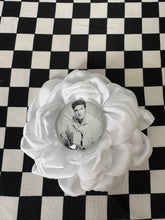 Load image into Gallery viewer, Elvis inspired cabochon hair/brooch flower