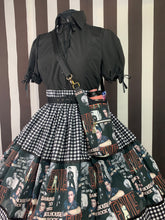 Load image into Gallery viewer, Elvis is everywhere fan art gingham skirt