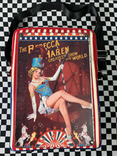 Load image into Gallery viewer, Vintage circus Tin sign crossbody bag