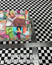 Load image into Gallery viewer, Bowling print dance shoe bag regular