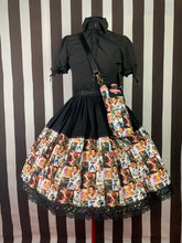 Load image into Gallery viewer, Elvis fan art black skirt