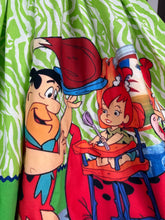 Load image into Gallery viewer, The Flintstones fan art green zebra print skirt