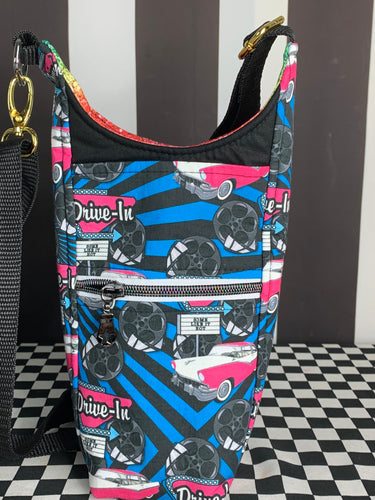 Drive in drink bottle crossbody bag