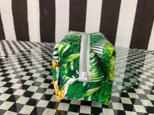 Tropical toucan boxy pouch