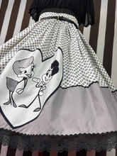 Load image into Gallery viewer, I love Lucy fan art black and white grey scale skirt