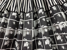 Load image into Gallery viewer, Elvis fan art black and white skirt