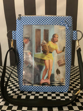 Load image into Gallery viewer, Telephone box pinup fan art frame it crossbody bag