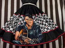Load image into Gallery viewer, Elvis painting fan art love print skirt