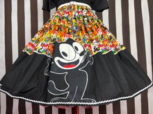 Load image into Gallery viewer, Felix the cat inspired fan art cartoon skirt