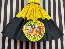 Load image into Gallery viewer, Might Mouse inspired fan art skirt