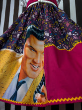 Load image into Gallery viewer, Elvis fan art music hot pink skirt