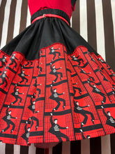 Load image into Gallery viewer, Elvis fan art jail house rock skirt