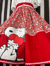 Load image into Gallery viewer, Snoopy inspired love fan art skirt