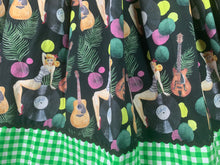 Load image into Gallery viewer, Tropical pinup and Elvis records skirt