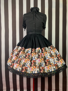 Elvis fan art black skirt