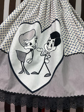 Load image into Gallery viewer, I love Lucy fan art black and white grey scale skirt