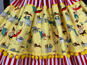 He’s in heaven print skirt