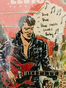 Elvis comic fan art frame it crossbody bag