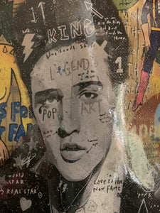 Elvis graffiti fan art frame it crossbody bag