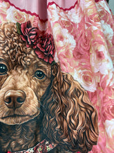 Load image into Gallery viewer, Salmon pink brown poodle skirt