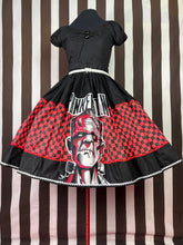 Load image into Gallery viewer, Red Checkered Frankenstein skirt