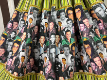Load image into Gallery viewer, Elvis fan art green stripes skirt
