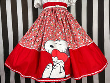 Load image into Gallery viewer, Snoopy inspired love fan art skirt