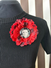 Load image into Gallery viewer, Elvis inspired peony hair/brooch flowers