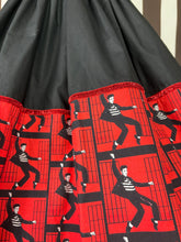 Load image into Gallery viewer, Elvis fan art jail house rock skirt