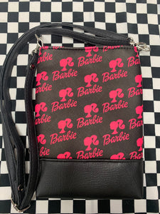 Barbie inspired fan art crossbody bag