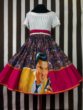 Load image into Gallery viewer, Elvis fan art music hot pink skirt