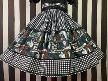 Load image into Gallery viewer, Elvis is everywhere fan art gingham skirt
