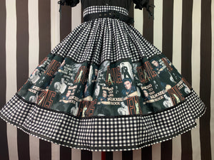 Elvis is everywhere fan art gingham skirt