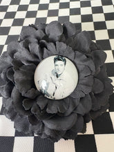 Load image into Gallery viewer, Elvis inspired cabochon hair/brooch flower