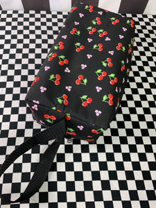 Cherries and cherry blossom print dance shoe bag regular