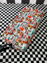 Load image into Gallery viewer, Gingham rock’n’roll print dance shoe bag regular