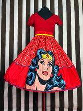 Load image into Gallery viewer, Wonder Woman inspired fan art skirt