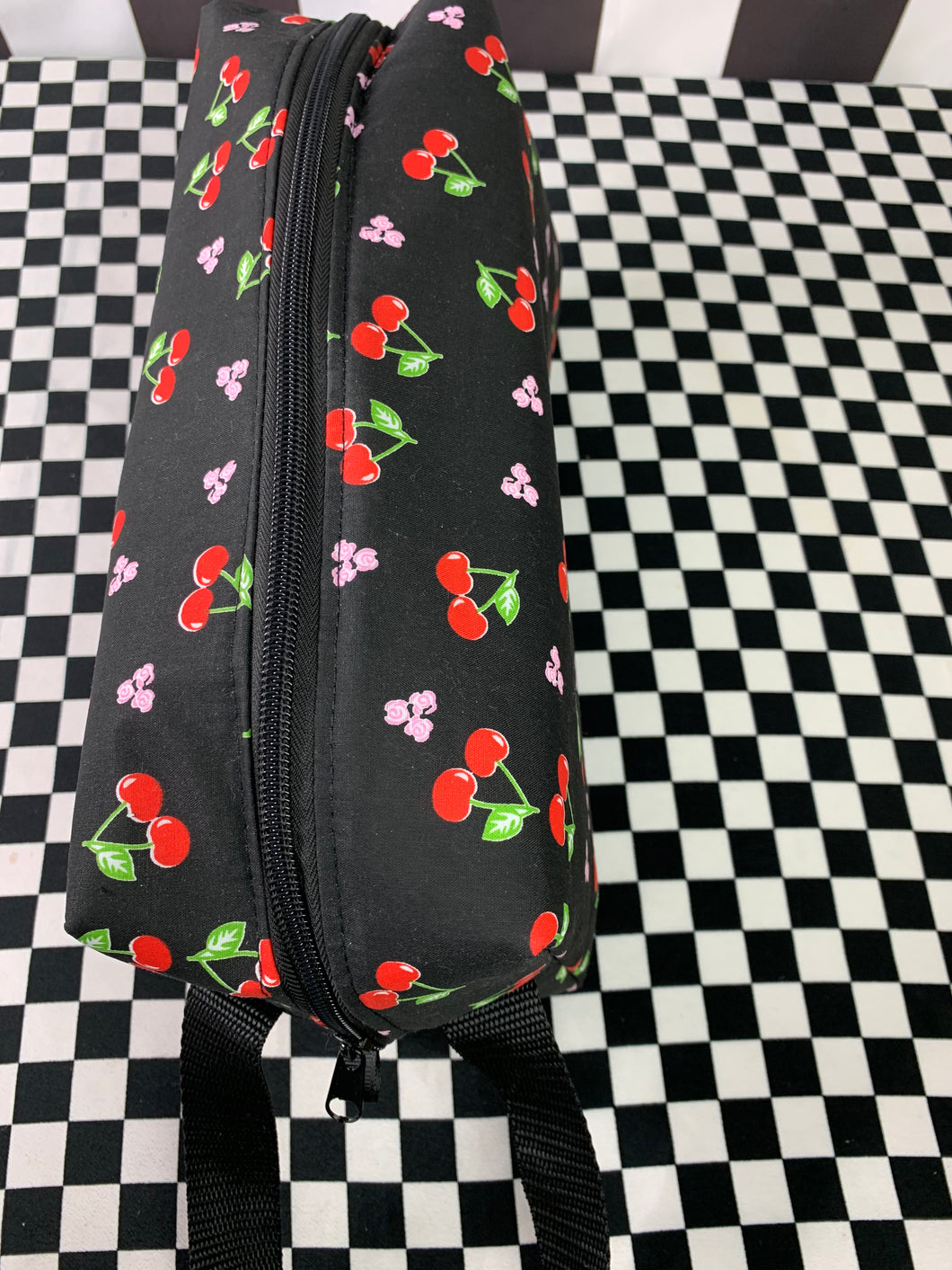 Cherries and cherry blossom print dance shoe bag regular