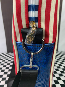 Vintage circus Tin sign crossbody bag