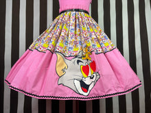 Load image into Gallery viewer, Tom &amp; Jerry inspired fan art cartoon skirt