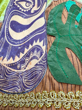 Load image into Gallery viewer, Gold Tiki skirt