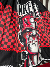 Load image into Gallery viewer, Red Checkered Frankenstein skirt