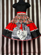 Load image into Gallery viewer, I love Lucy &amp; Desi fan art skirt