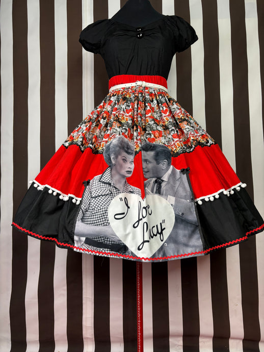 I love Lucy & Desi fan art skirt