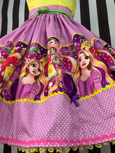 Load image into Gallery viewer, Rapunzel fan art skirt