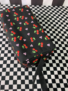 Cherries and cherry blossom print dance shoe bag regular