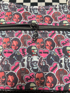 Creepy character inspired fan art crossbody bag